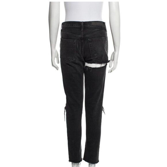 GRLFRND Mid-Rise Black Straight Leg Jeans Denim Size: XS | US 25 - Picture 3 of 3